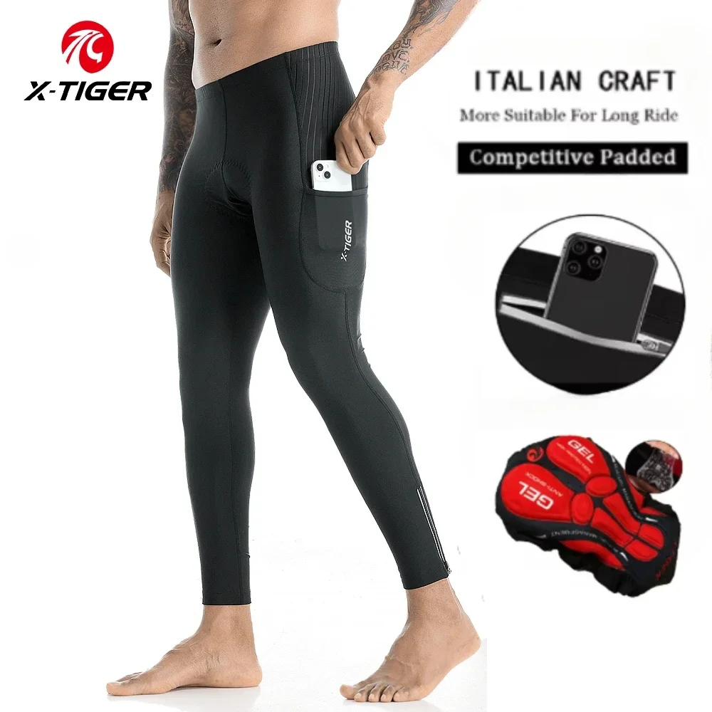 Mountain Biking Overalls - X-TIGER Erkekler Bisiklet Pantolon 5D Jel