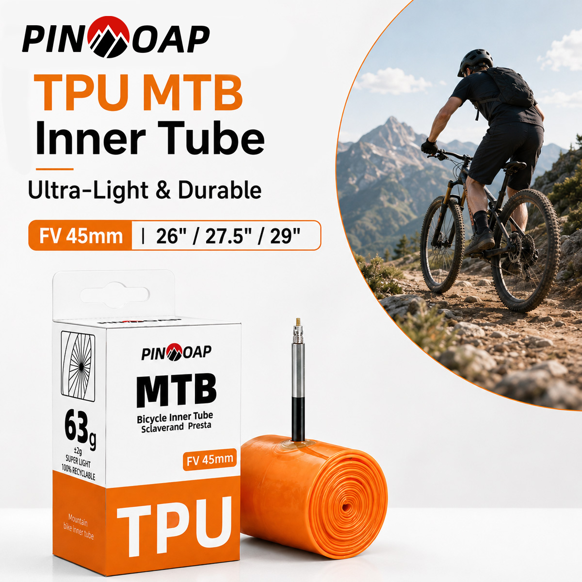 Mountain Biking Shoes - PINMOAP TPU MTB İç Lastik 26