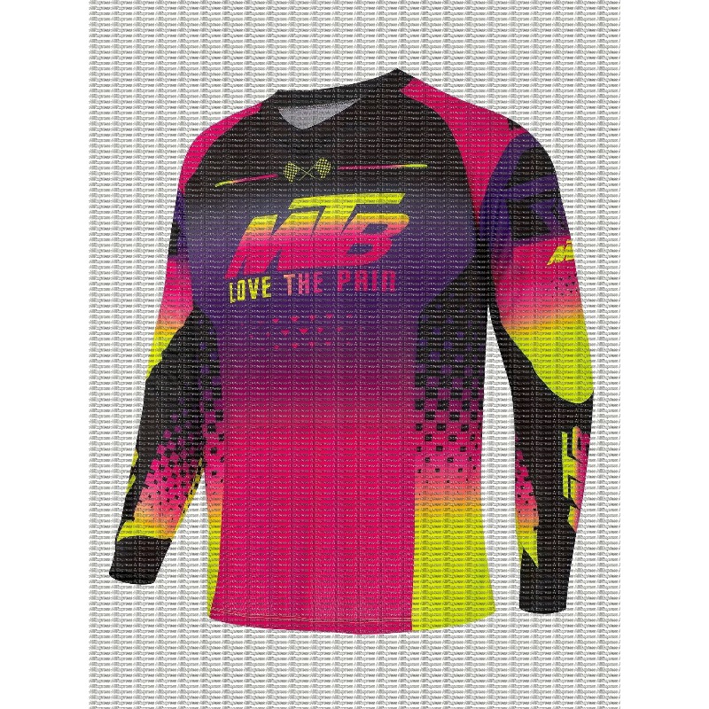 Mountain Biking Underwear - Gradyan Floresan Renkli İniş Bisikleti Uzun
